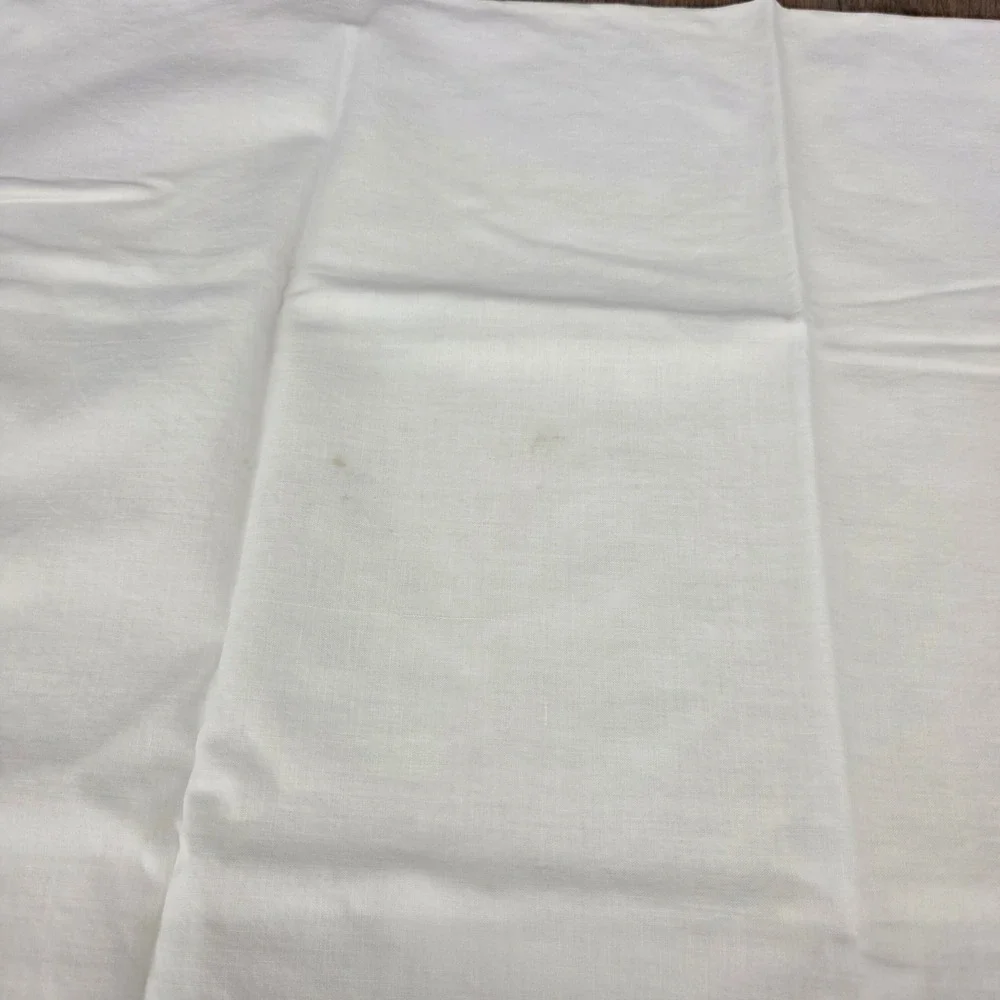Vintage Hand Embroidered‎ Floral Rose Pillowcase Set Crochet Lace Trim White 2pc